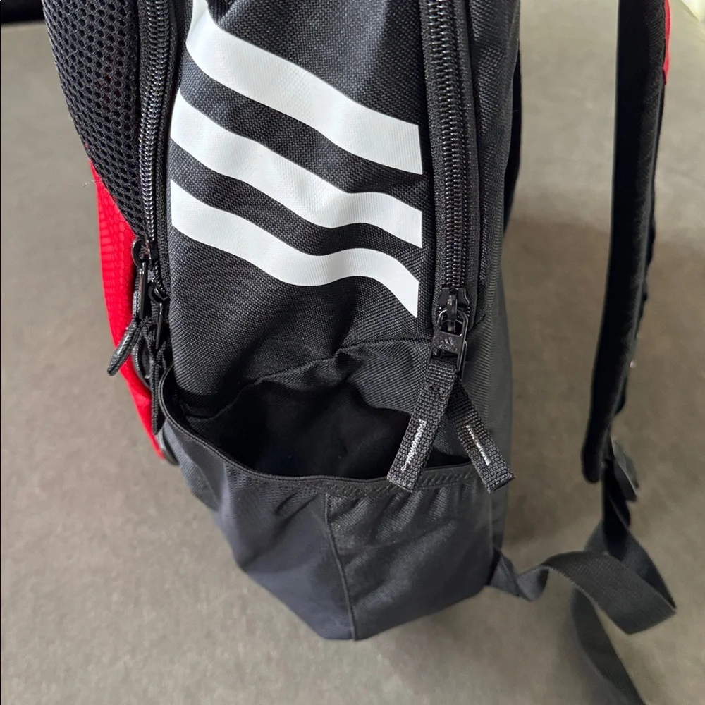Unisex Adidas Stadium 3 Backpack Team Power Red Soccer Ball CleatCompartment NWT